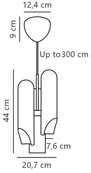 DFTP by Nordlux - Lestenec na vrvici ROCHELLE 3xGU10/15W/230V