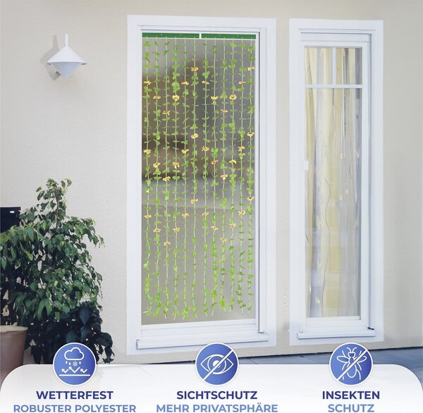 Rumena/zelena zavesa za vrata 90x190 cm Sunflowers – Maximex