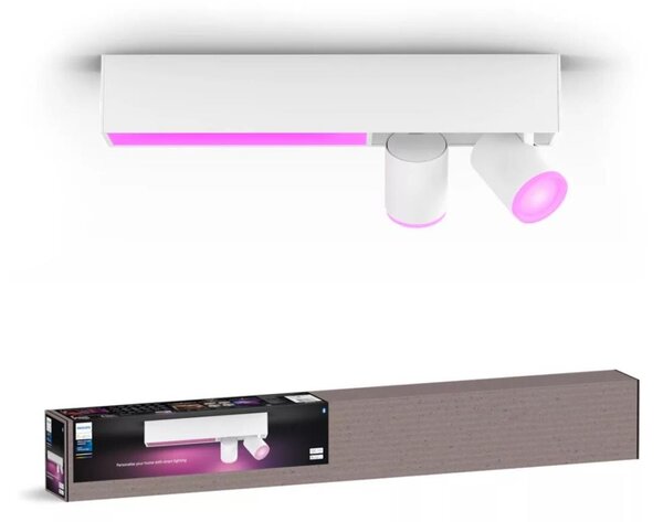 Philips-LED RGBW Zatemnitveni reflektor Hue CENTRIS 2xGU10/4,2W+ LED/11W