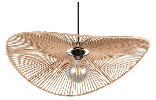 Mat črna viseča svetilka ø 58 cm Laurine – Reality