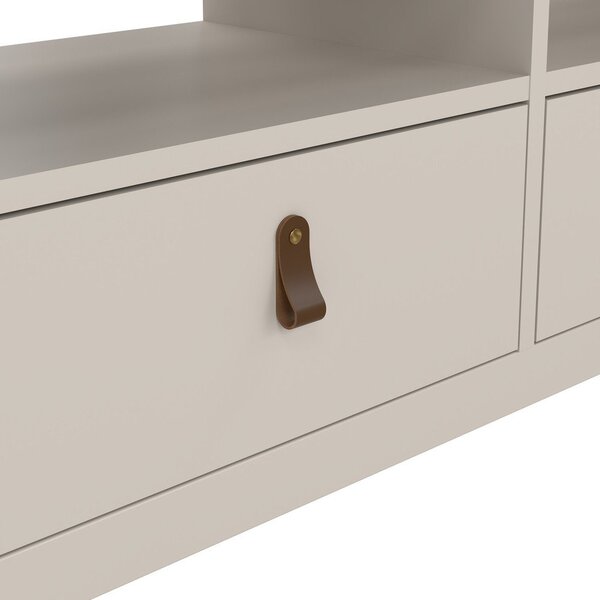 Sivo-bež TV omarica 151x54x38 cm Madrid – Tvilum