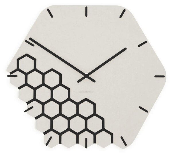 Stenska ura Luxhora Fragmenta White 11 barv kazalcev