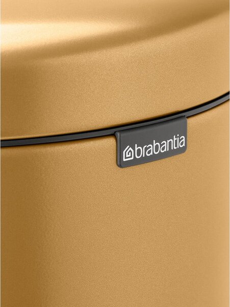 Jeklen koš za smeti s pedalom v zlati barvi 30 l NewIcon – Brabantia
