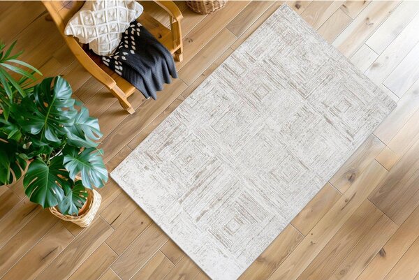 RAVNO TKANA PREPROGA 80/150 cm tkano krem barve