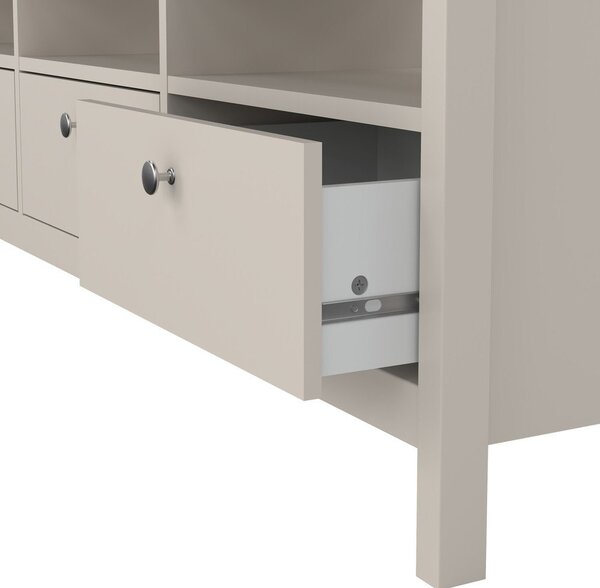 Sivo-bež TV omarica 151x54x38 cm Madrid – Tvilum