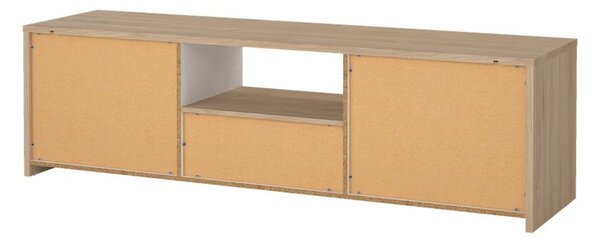Bela TV omarica v hrastovem dekorju 179x52x48 cm Next – Tvilum
