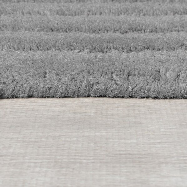 Siva ročno tkana volnena preproga 160x230 cm Zen Rectangles – Flair Rugs