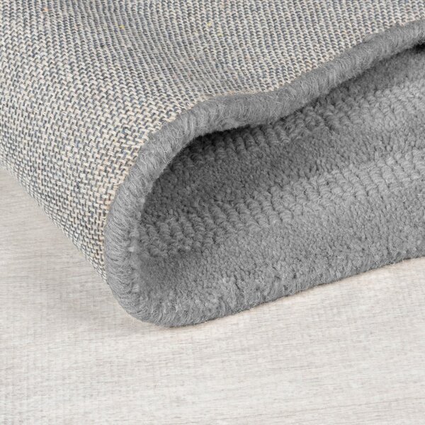 Siva ročno tkana volnena preproga 160x230 cm Zen Rectangles – Flair Rugs