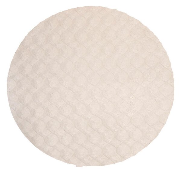 PREPROGA Z VISOKIM FLOROM 120/120 cm tkano krem barve