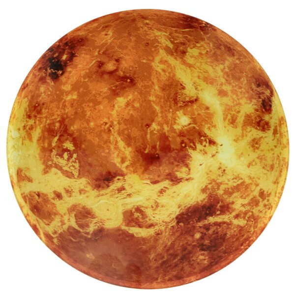 Stenska ura Planet Mars s prikazovalnikom LED 32 cm oranžna