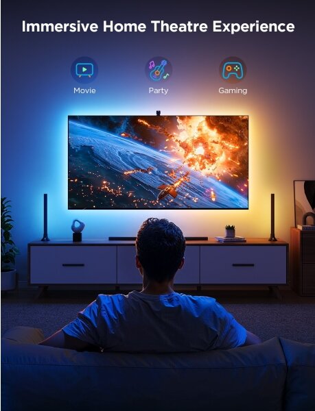 Govee - SET 2x Backlight TV 55-65" SMART LED osvetlitev RGBICW Wi-Fi