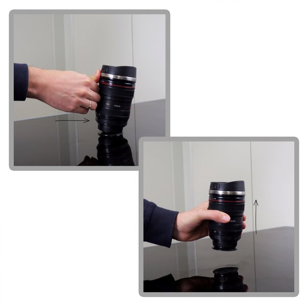 Skodelica proti prevrnitvi – Anti-gravity Lens Mug