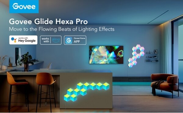 Govee - SET 10x LED Svetilka Glide Hexa Pro LED Smart RGBIC Wi-Fi