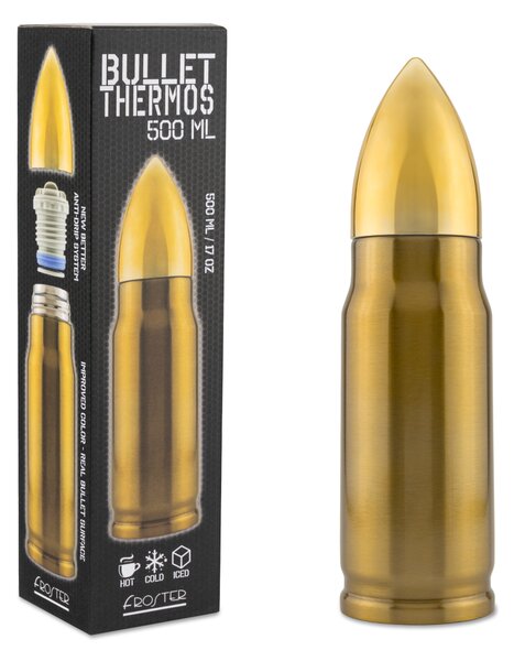 Termovka v obliki naboja – Bullet Thermos 500 ml