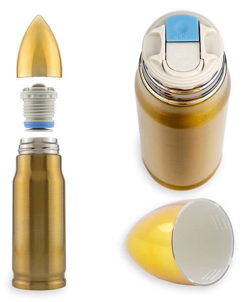 Termovka v obliki naboja – Bullet Thermos 350 ml