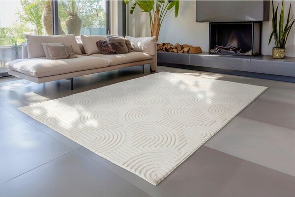 RAVNO TKANA PREPROGA 80/150 cm tkano krem barve