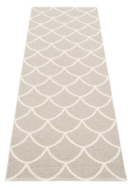 Kremno bel zunanji in notranji tekač 70x225 cm Kotte Linen – Pappelina