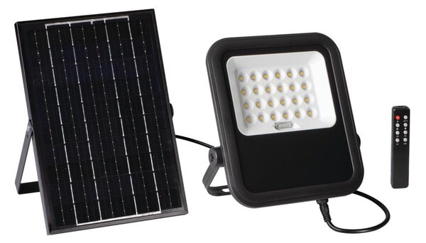 Kanlux 36606 - LED Reflektor s solarnim panelom in senzorjem 10W/10000 mAh 3,2V IP65+ Daljinski upravljalnik