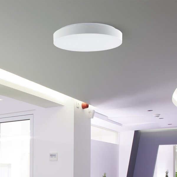 LED Zatemnitvena stropna svetilka LED/40W/230V 3000-6500K 39,5 cm bela + Daljinski upravljalnik