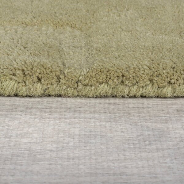 Kaki zelen ročno tkan volnen tekač 60x230 cm Mesmerise Sage – Flair Rugs