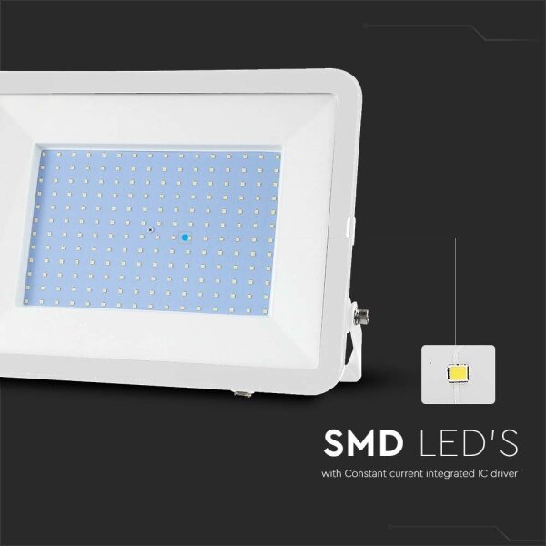 LED Reflektor SAMSUNG CHIP LED/300W/230V 4000K IP65 bela