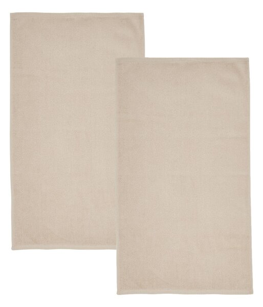 Bež hitro sušeče frotirne bombažne brisače v kompletu 2 ks 90x140 cm Quick Dry – Catherine Lansfield