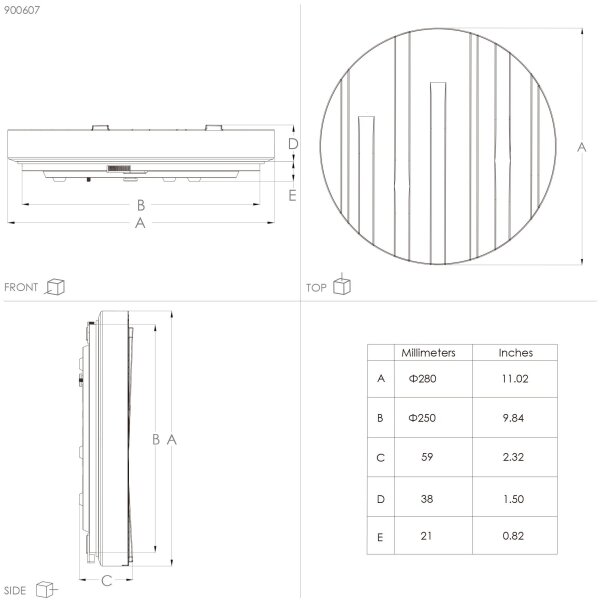 Eglo 900607 - LED Stropna svetilka FERENTINO LED/10W/230V pr. 28 cm