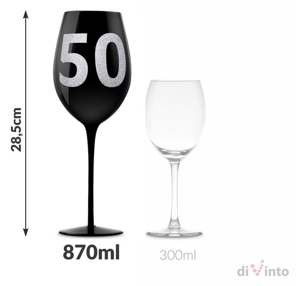 Velik vinski kozarec – 50 ČRNA