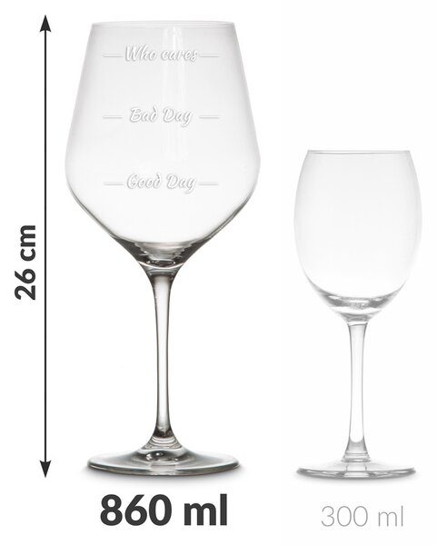 Komplet za vino z dvema kozarcema – Who cares - diVinto - Baby shower - Božič - Poroka