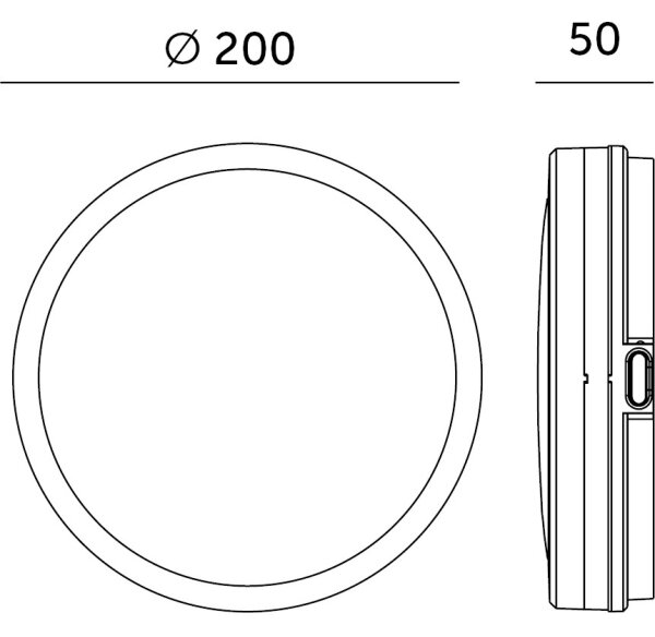 LED Kopalniška stropna svetilka NAIROS LED/12W/230V 3000/4000/6500K IP65 bela