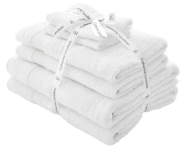 Beli frotirni bombažni komplet brisač 6 ks Anti-Bacterial – Catherine Lansfield