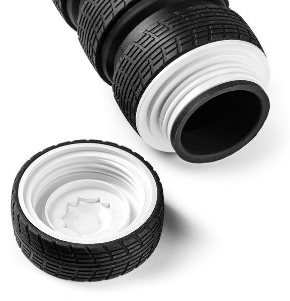 Zložljiva silikonska steklenica v obliki gume – TYRES