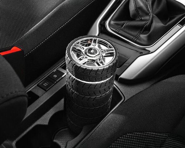 Zložljiva silikonska steklenica v obliki gume – TYRES