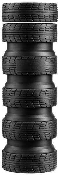 Zložljiva silikonska steklenica v obliki gume – TYRES