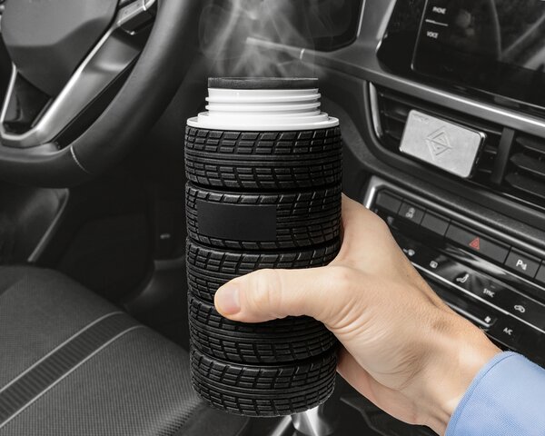 Zložljiva silikonska steklenica v obliki gume – TYRES