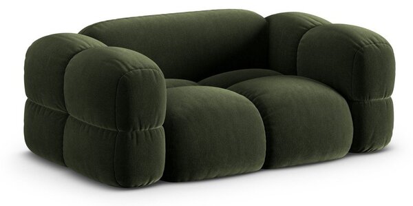 Zelena žametna sedežna garnitura 180 cm Loretto – Cosmopolitan Design