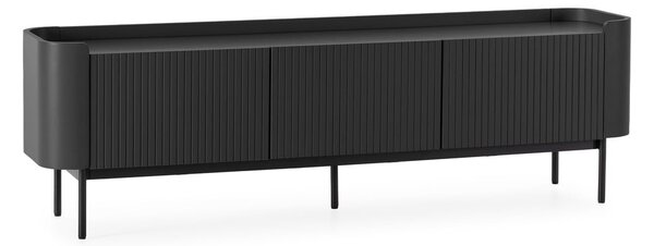 Črna TV omarica 180x55x40 cm Willa – MOME