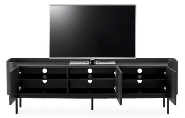 Črna TV omarica 180x55x40 cm Willa – MOME