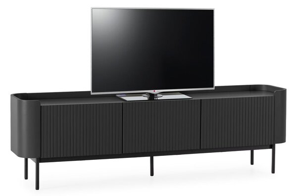 Črna TV omarica 180x55x40 cm Willa – MOME