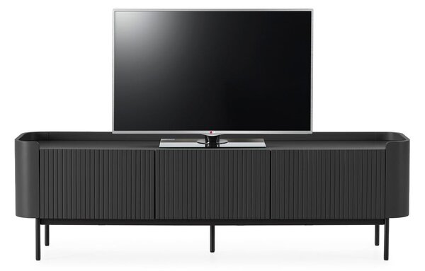 Črna TV omarica 180x55x40 cm Willa – MOME