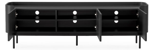 Črna TV omarica 180x55x40 cm Willa – MOME