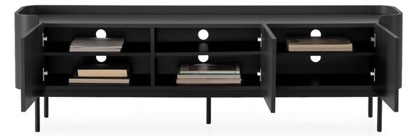 Črna TV omarica 180x55x40 cm Willa – MOME