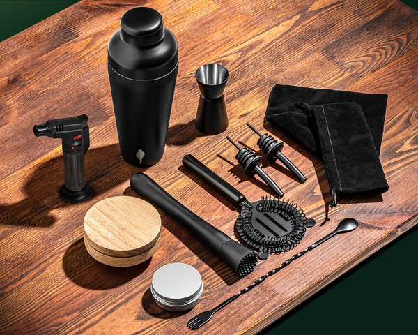 Set za koktajle in dimljenje viskija – DELUXE