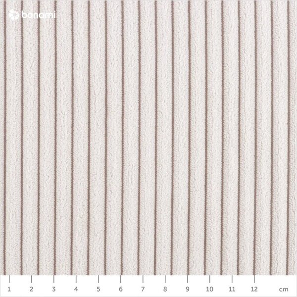 Kremno bela oblazinjena zakonska postelja s prostorom za shranjevanje z letvenim dnom 180x200 cm Voliera – Maison de Rêve