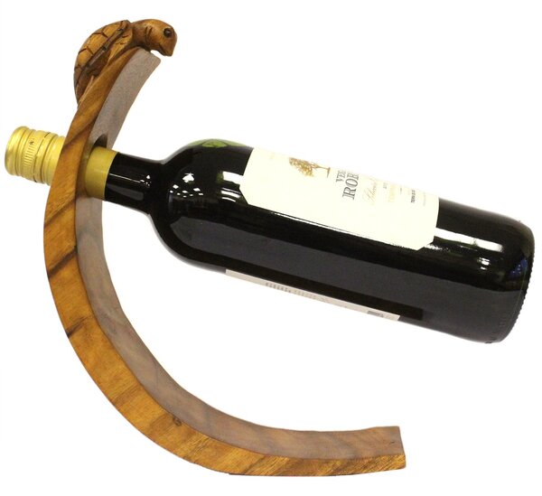 Leseno stojalo za vino – Želva