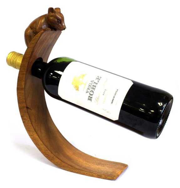 Leseno stojalo za vino – Miška