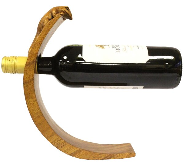 Leseno stojalo za vino – Gekon