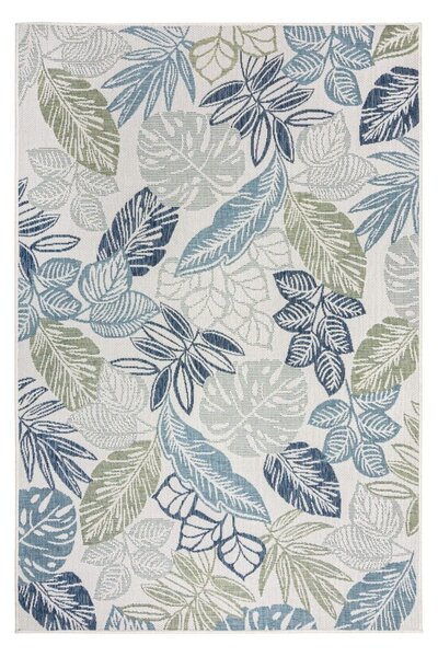 Zeleno-modra notranja in zunanja preproga 120x170 cm Bella Leaf – Flair Rugs