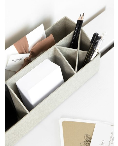 Kartonast organizator za pisalne potrebščine Elisa Canvas Paper Laminate – Bigso
