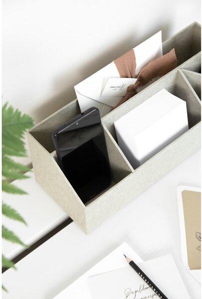 Kartonast organizator za pisalne potrebščine Elisa Canvas Paper Laminate – Bigso